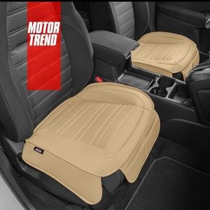 Motor Trend Universal Car Front Seat Cushions (Camel Color) 2Pc Pack